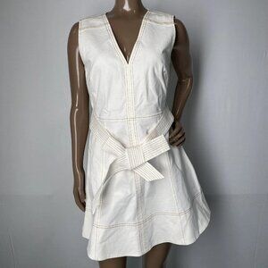 Tanya Taylor Reina Mini Dress Chalk